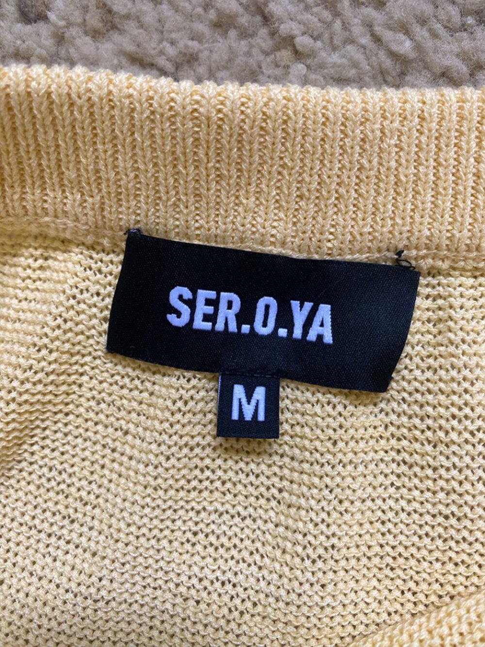 SER.O.YA Kora Knit Maxi Skirt in Butter Yellow Medium - Picture 5 of 8